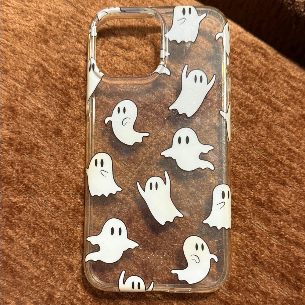 Velvet Caviar White Ghost Pattern Phone Case